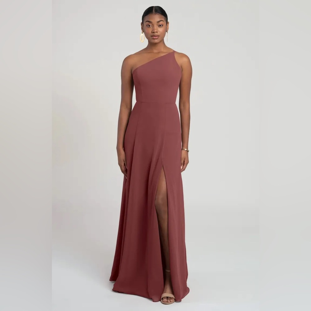 Jenny Yoo Kora Cinnamon Rose Chiffon